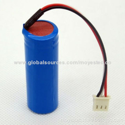 3.7V/1,800mAh Lithium-ion Rechargeable Battery 18500, Used for Cellulars